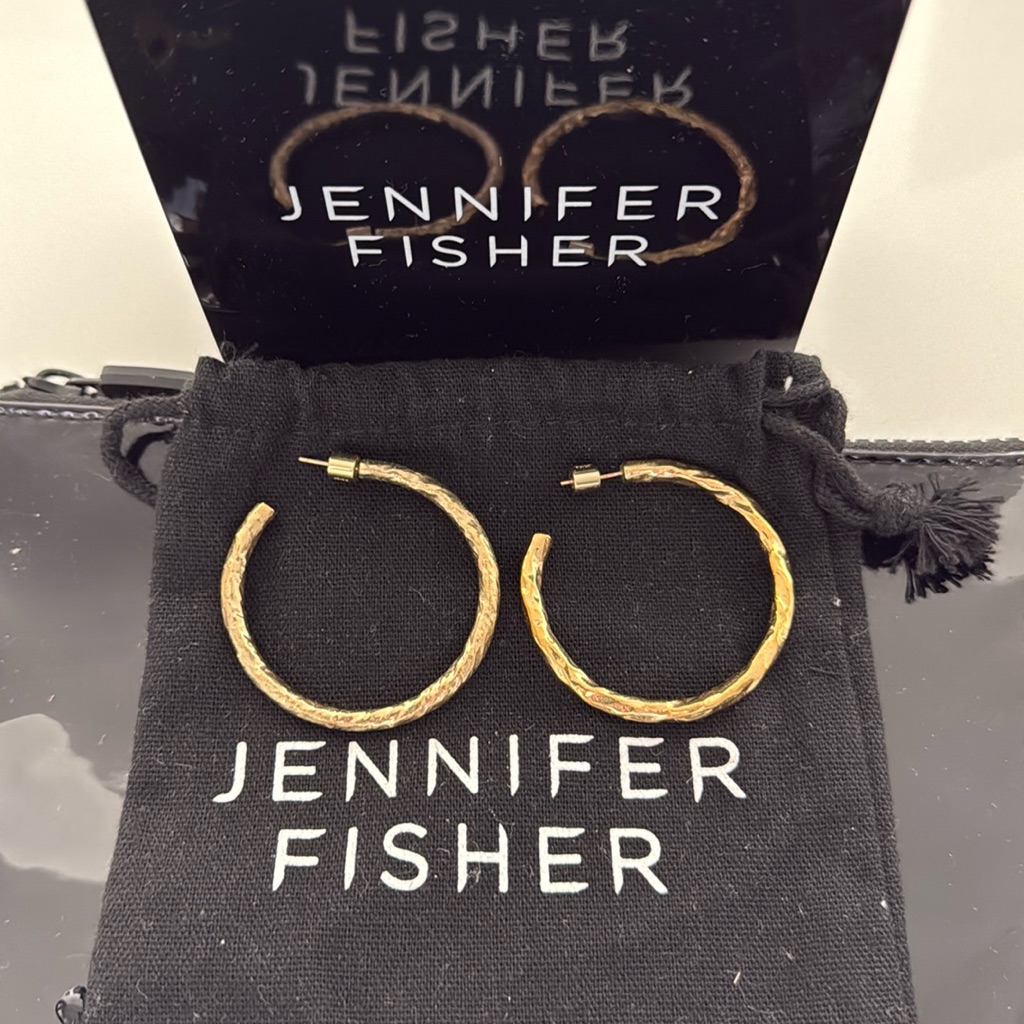 Jennifer Fisher Hailey Baby 15 Inch 14kt Gold Plated Gold 250$